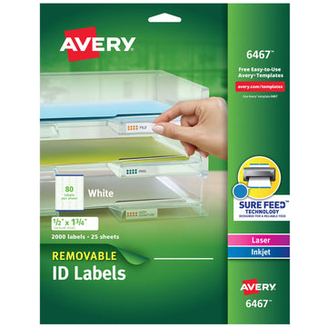 Avery Label, White - 1 3/4"