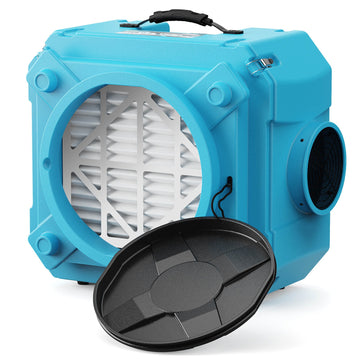 AlorAir Roto Plastic Air Scrubber, 14 15/16" High, 115V - Blue