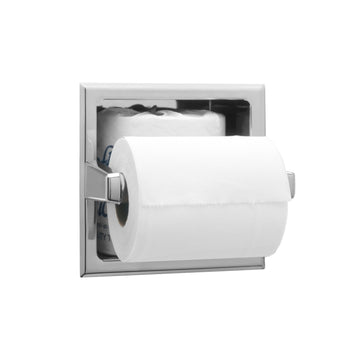 Bobrick B-6637 Stainless Steel Toilet Paper Dispenser, Single Roll, Silver - Default Title