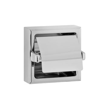 Bobrick Stainless Steel Toilet Paper Dispenser, Single Roll, Silver - Polished