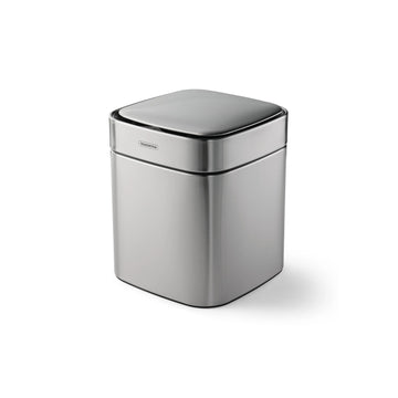 Tramontina 81200 Stainless Steel Wastebasket, 9 5/8" Wide, Silver - 2.11 gal.