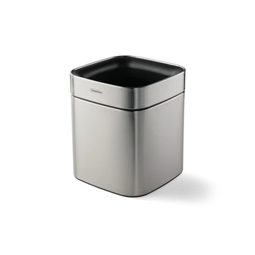 Tramontina 81200 Stainless Steel Wastebasket, Silver - 2.11 gal.