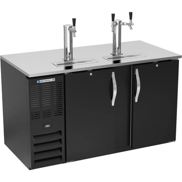 Beverage-Air DD58HC-B Beer Dispenser, 17.8 cu. ft., 115V - 1 Single 1 Double
