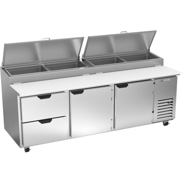 Beverage-Air Pizza Prep Table, 93" Wide, 115V - 2 Drawer 2 Door