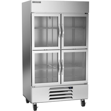 Beverage-Air HBR44HC-1 Reach-In Refrigerator, 40.2 cu. ft., 115V - Bottom Mount Half Glass Reach-In