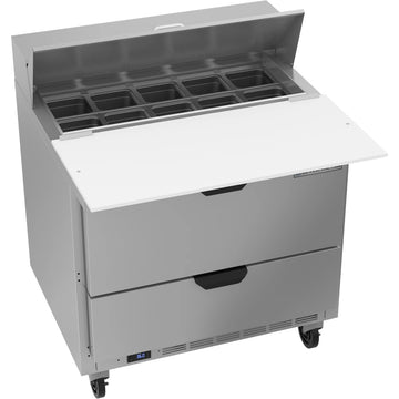 Beverage-Air SPED36HC Sandwich Prep Table, 36" Wide, 115V - 29 1/4" x 41 11/16"