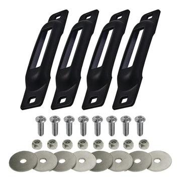 Snap-Loc Cargo Control Systems Steel Strap Anchor, 1/2" x 1", Black, 4/Pack - Allen Screws