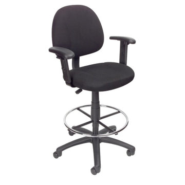 Boss B1616 Drafting Stool, 25" Wide - Black