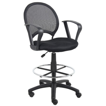 Boss Drafting Stool, 27 1/2" Wide, Black - B16217