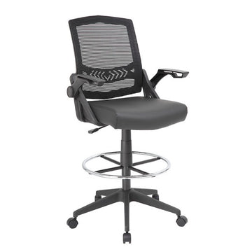 Boss B16223-BK Drafting Stool, 23 1/2" Wide, Black - Default Title