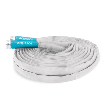 Aqua Joe AJFJH50-58-RV Fabric Hose, White - Default Title