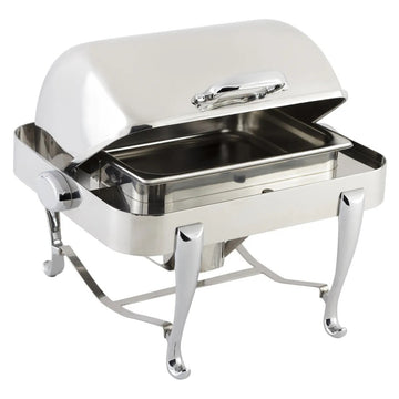 Bon Chef Roman Sleek Stainless Steel, Silver - 1/2 Size