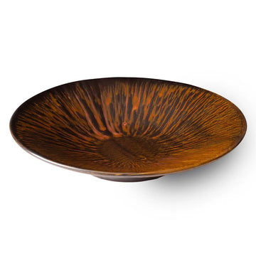 Bon Chef Tavola Etna Porcelain Deep Plate, 1 1/2" High, Copper, 24/Case - 8"