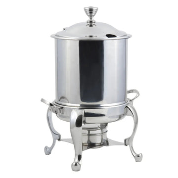 Bon Chef Roman Petite Stainless Steel, 8 qt., Silver - Brass Accent