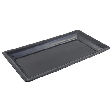 Bon Chef Cast Aluminum Display Pan, 10 3/8" x 19 3/16" - Black Sandstone Finish