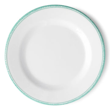 Bon Chef 53982 Tidal Melamine Butter Plate, 7" Diameter, 48/Case - Aqua