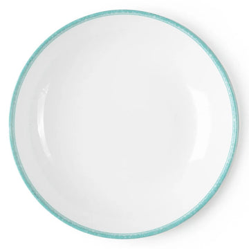 Bon Chef 53988 Tidal White Melamine Bowl, 27 oz., 12/Case - Aqua
