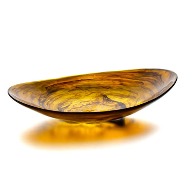 Bon Chef 59020 Resin Bowl, 11" x 17 1/4" - Brown