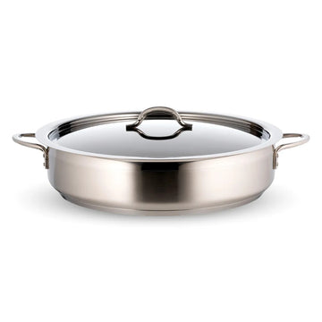 Bon Chef 60032CF-2TONESS Classic Country French Stainless Steel Brazier Pan, 9 qt., Silver - Default Title
