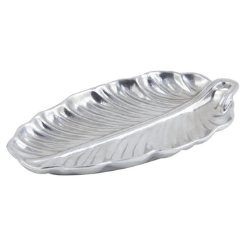 Bon Chef Cast Aluminum Platter, 5 1/2" x 10" - Black Sandstone Finish