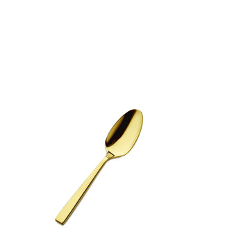 Bon Chef Roman Colored Stainless Steel Teaspoon, Gold, 12/Case - 4 1/2" 18/10 Demitasse Spoon