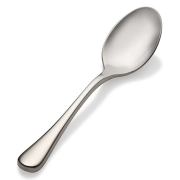 Bon Chef Como Stainless Steel Teaspoon, Silver, 12/Case - 4 7/8" 18/10 Weight Demitasse Spoon