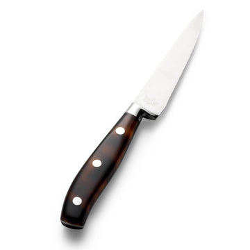 Bon Chef S950 Modena Steak Knife, 9 1/2" Long, Silver, 12/Case - Amber