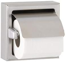 Bobrick B-66997 Surface Mounted Toilet Tissue Dispenser w/ Hood, Single, Satin Finish