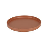 Hudson Terra Cotta Melamine Round Low Rim Plate 10 1/4" x 1" by CAL-MIL – Large, Melamine, Terra Cotta, Model 22026-10-109