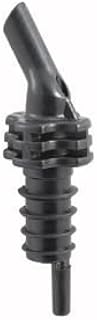Winco PPR-1 Free-Flow Pourer W/ Flexible Plastic, Black - Restaurant Liquor Pourers-PPR-1