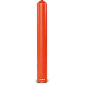 Poly Bollard Sleeve - Smooth - Fits Bollard Dia. 8" - Red by Eagle – 57"H, Polyethylene, Red, Model 1737R