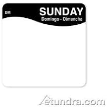 DayMark - 1133337 - DissolveMark 2 in x 2 in Sunday Label
