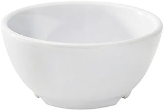 G.E.T. B-45-DW-EC Melamine Rimless Fruit / Dessert Bowl, 10 Ounce, White (Set of 4)