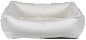 Bowsers Winter White Dream Fur (Inner) Snowflake Microvelvet (Outer) Oslo Ortho Bed (Extra Large)