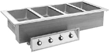 9560-4AWF Drop-In Electric Hot Food Unit with (4) 12" x 20" Pan Openings & Auto-Water Fill 208V