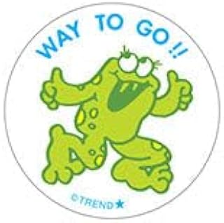 Trend Enterprises Way to Go!/ Spearmint Scent Retro Scratch 'n Sniff Stinky Stickers by Trend; 24 Seals/Pack - Authentic 1980s Designs!