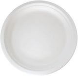 PacknWood 210APU25F 10 in. Sugarcane White Round Plate with No Added PFAS - 500 Piece