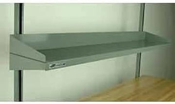 4-5BCS-F 4 Sided Shelf for 60" Workbench, 16 Gauge Steel, Black, 52" Length, 12" Width