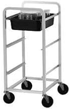 Heavy Duty Aluminum Bus Box Cart 3 Bus Box Capacity Overall: 20 3/8 x 19 x 40 3/4 inch - 1 each.