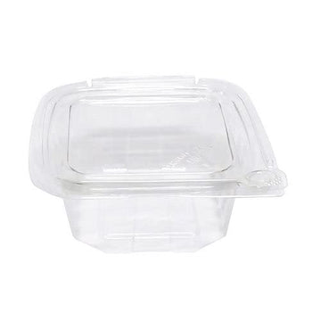 Eatery Essentials Koda Cup Hinged-Lid Tamper-Evident Container by Deger – 12 oz, 12.0 ounces, Container, Clear, Model RPTTE12