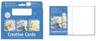 Strathmore 105-220 50-Pack Cards & Envelopes Palmbeach White & Plain Edge
