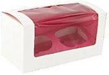 PacknWood 209BCKF2 Pink Cupcake Box With Window