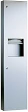 38034 TrimLineSeries Stainless Steel Recessed Paper Towel Dispenser and Waste Receptacle, Satin Finish, 13 Width x 55-1/8 Height x 3-5/8 Depth by Bobrick