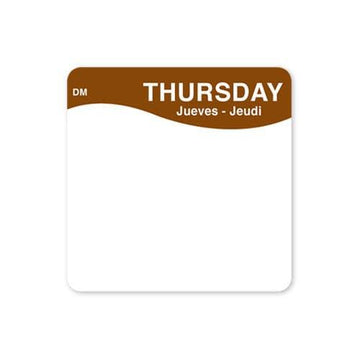 DissolveMark 2 in x 2 in Thursday Label by DayMark – Model 1133334