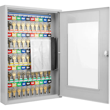 Barska CB12950 Steel Key Cabinet, 50 Keys, Gray - Default Title