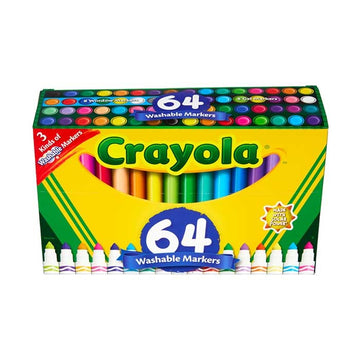 Crayola 588180 Marker, Assorted, 64/Pack - Default Title