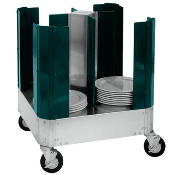 Cres Cor 501-13-180 Aluminum Dish Dolly, 180 Plates, Green - Default Title