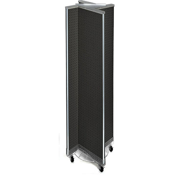 Azar Displays 700461 Styrene Floor Display, 23" Wide - Black