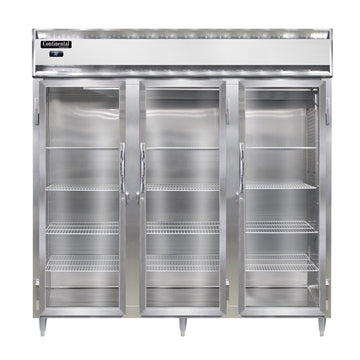 Continental Refrigerator D3RN Reach-In Refrigerator, 72 cu. ft., 115-230V - D3RN-GD