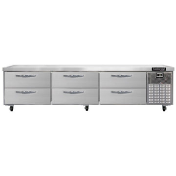 Continental Refrigerator D108GN Chef Base, 108" Wide, 115V - Default Title